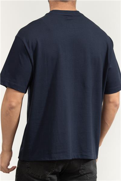 Calvin Klein Ss Hi Low Emb 16S Jersey Cn Tee Erkek Bisiklet Yaka T-Shirt