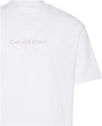 Calvin Klein Ss Hi Low Emb 16S Jersey Cn Tee Erkek Bisiklet Yaka T-Shirt