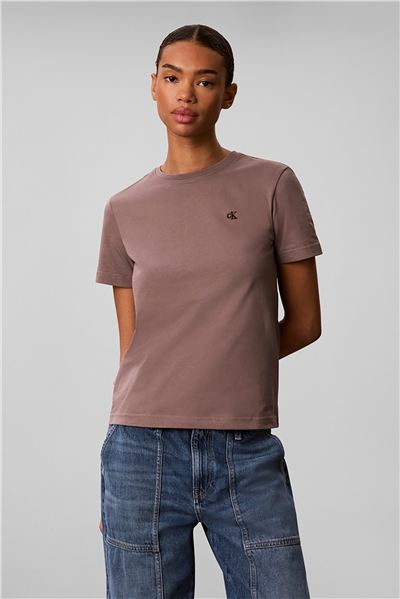Calvin Klein Ss Monogram Crew Tee Kadın Bisiklet Yaka T-Shirt