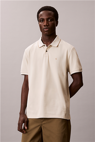 Calvin Klein Ss Refined Pique Tipped Classic Erkek Polo Yaka T-Shirt