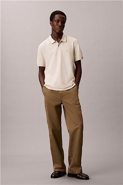 Calvin Klein Ss Refined Pique Tipped Classic Erkek Polo Yaka T-Shirt