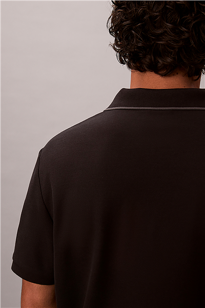 Calvin Klein Ss Refined Pique Tipped Classic Erkek Polo Yaka T-Shirt