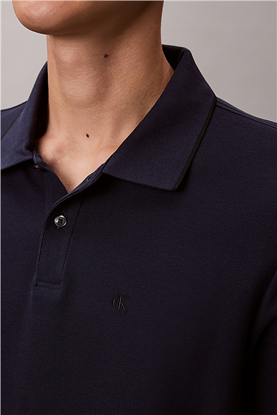 Calvin Klein Ss Refined Pique Tipped Classic Erkek Polo Yaka T-Shirt