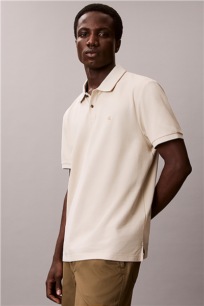 Calvin Klein Ss Refined Pique Tipped Classic Erkek Polo Yaka T-Shirt