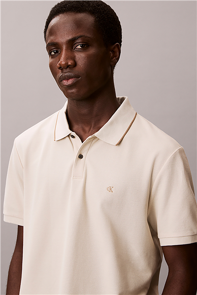 Calvin Klein Ss Refined Pique Tipped Classic Erkek Polo Yaka T-Shirt