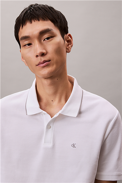 Calvin Klein Ss Refined Pique Tipped Classic Erkek Polo Yaka T-Shirt
