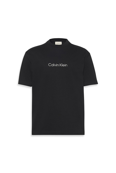 Calvin Klein Ss Rlxd 16S Std Logo Crewnk Tee Erkek Bisiklet Yaka T-Shirt Siyah