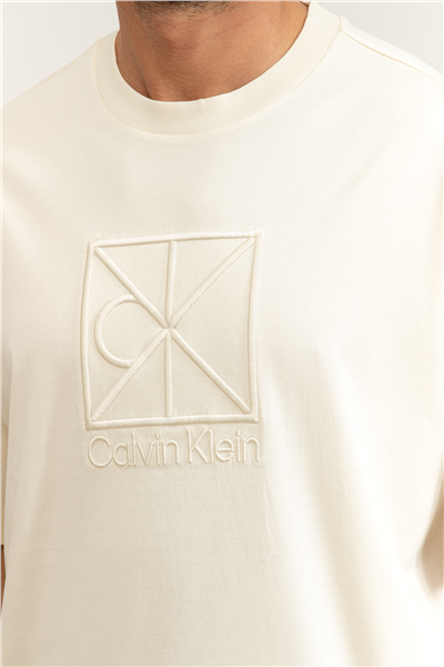 Calvin Klein Ss Rlxd Premium inte Erkek Bisiklet Yaka T-Shirt