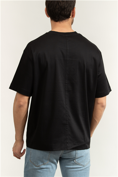 Calvin Klein Ss Rlxd Premium inte Erkek Bisiklet Yaka T-Shirt