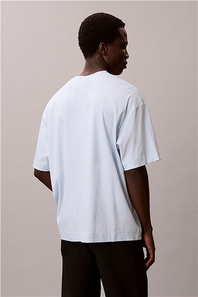 Calvin Klein Ss Rlxd Premium inte Erkek Bisiklet Yaka T-Shirt