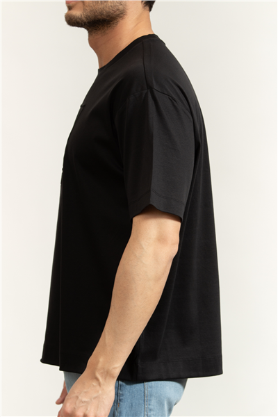 Calvin Klein Ss Rlxd Premium inte Erkek Bisiklet Yaka T-Shirt