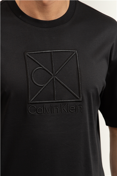 Calvin Klein Ss Rlxd Premium inte Erkek Bisiklet Yaka T-Shirt