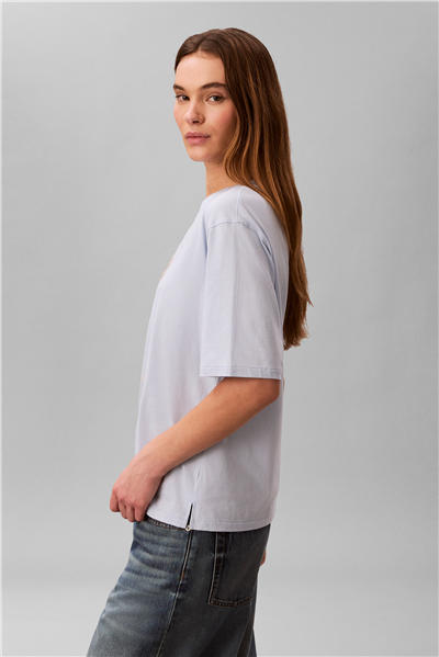 Calvin Klein Ss Seasonal Graphic Kadın Bisiklet Yaka T-Shirt