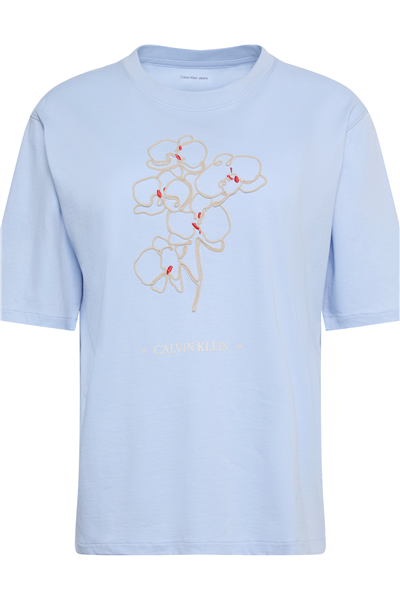 Calvin Klein Ss Seasonal Graphic Kadın Bisiklet Yaka T-Shirt