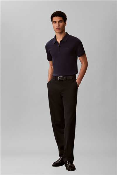 Calvin Klein SS Slim Supima Zip Polo Erkek Polo Yaka T-Shirt