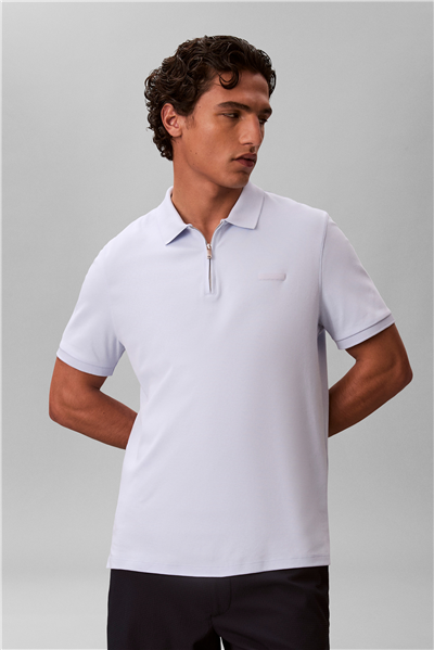 Calvin Klein SS Slim Supima Zip Polo Erkek Polo Yaka T-Shirt