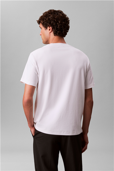 Calvin Klein SS Stretch Cotton Pique Nano Tee Erkek Bisiklet Yaka T-Shirt