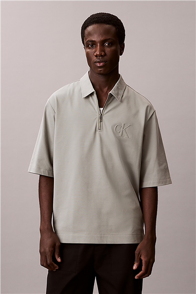 Calvin Klein Ss Supima Chest Emb Erkek Polo Yaka T-Shirt