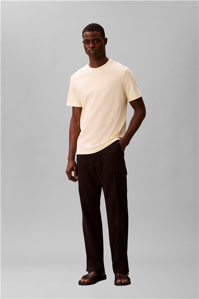 Calvin Klein Ss Supima Chest Emb Erkek Bisiklet Yaka T-Shirt
