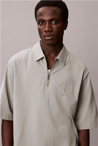 Calvin Klein Ss Supima Chest Emb Erkek Polo Yaka T-Shirt