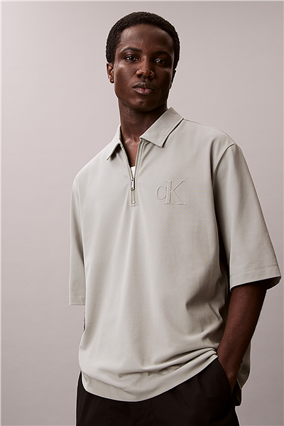 Calvin Klein Ss Supima Chest Emb Erkek Polo Yaka T-Shirt