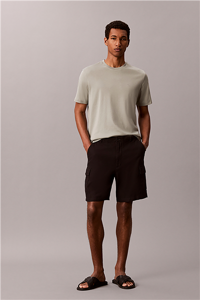 Calvin Klein Ss Supima Chest Emb Erkek Bisiklet Yaka T-Shirt