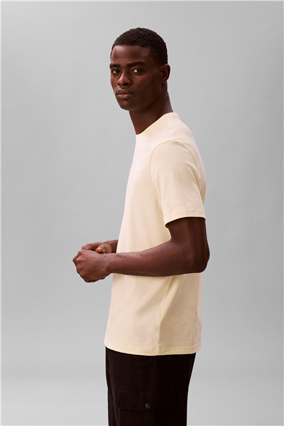 Calvin Klein Ss Supima Chest Emb Erkek Bisiklet Yaka T-Shirt