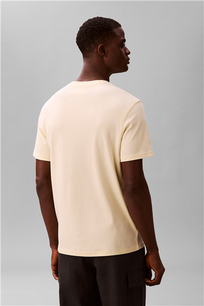 Calvin Klein Ss Supima Chest Emb Erkek Bisiklet Yaka T-Shirt