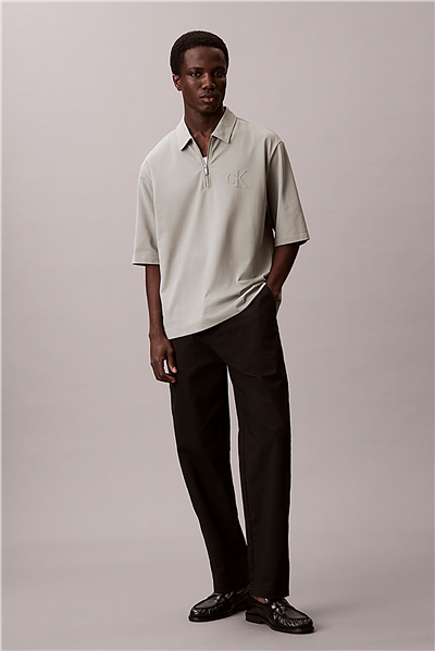Calvin Klein Ss Supima Chest Emb Erkek Polo Yaka T-Shirt