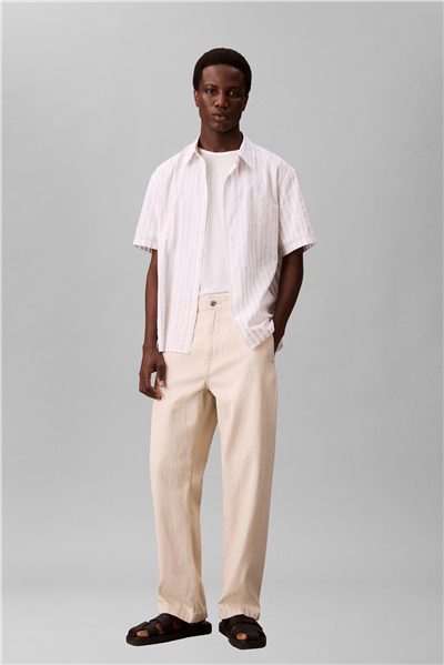 Calvin Klein Ss Supima Chest Emb Erkek Bisiklet Yaka T-Shirt