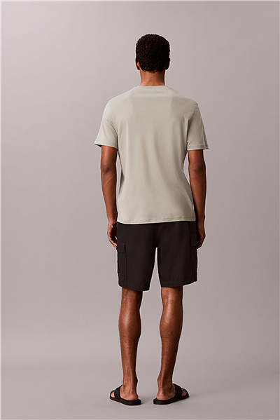 Calvin Klein Ss Supima Chest Emb Erkek Bisiklet Yaka T-Shirt