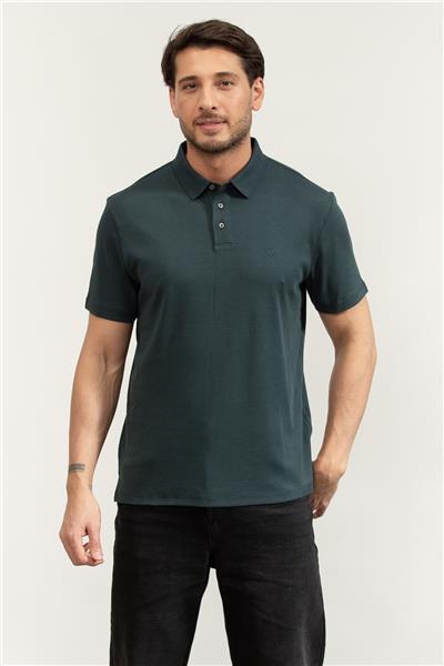 Calvin Klein Ss Supima Chest Emb Erkek Polo Yaka T-Shirt