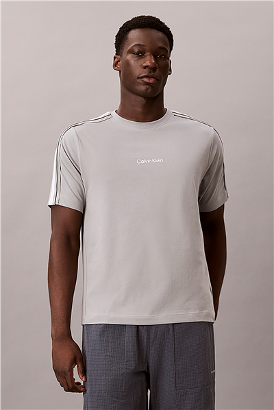 Calvin Klein Ss Tape Tee Erkek Bisiklet Yaka T-Shirt