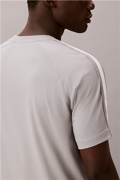 Calvin Klein Ss Tape Tee Erkek Bisiklet Yaka T-Shirt