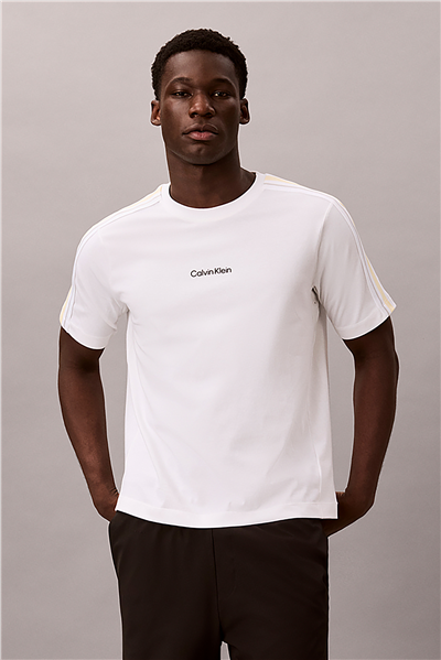 Calvin Klein Ss Tape Tee Erkek Bisiklet Yaka T-Shirt