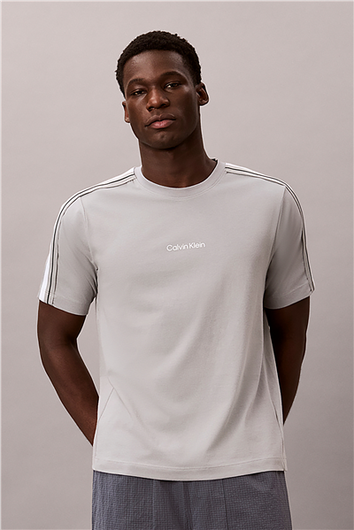 Calvin Klein Ss Tape Tee Erkek Bisiklet Yaka T-Shirt