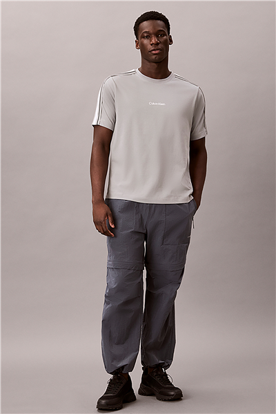 Calvin Klein Ss Tape Tee Erkek Bisiklet Yaka T-Shirt