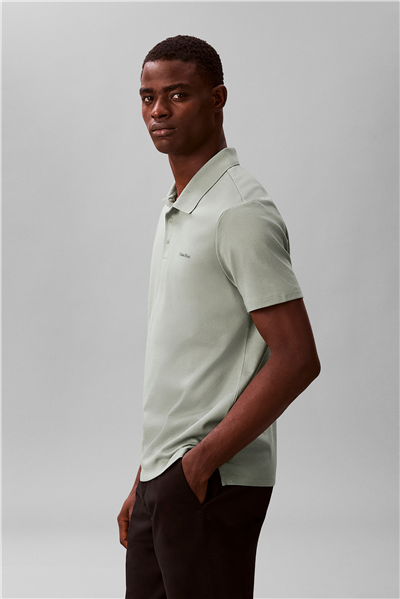 Calvin Klein Ss Tech Birdseye int Erkek Polo Yaka T-Shirt