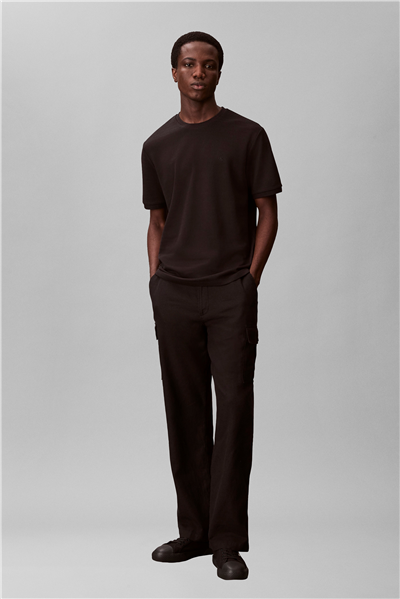 Calvin Klein Ss Tonal Stripe Crew Erkek Bisiklet Yaka T-Shirt