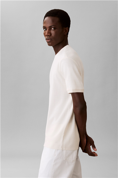 Calvin Klein Ss Tonal Stripe Crew Erkek Bisiklet Yaka T-Shirt