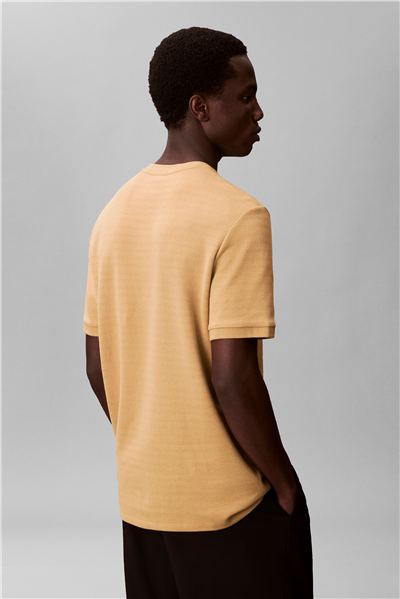 Calvin Klein Ss Tonal Stripe Crew Erkek Bisiklet Yaka T-Shirt