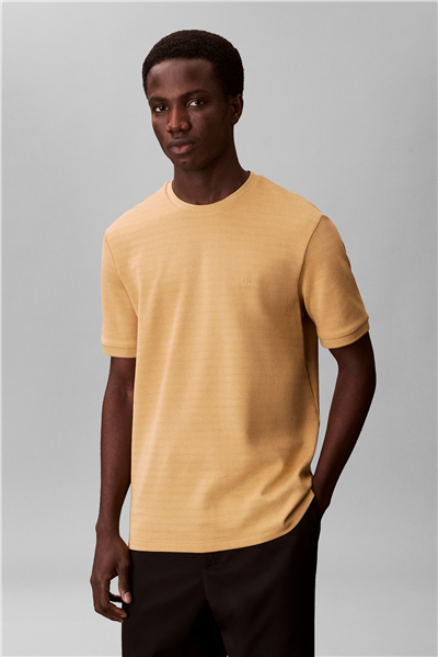 Calvin Klein Ss Tonal Stripe Crew Erkek Bisiklet Yaka T-Shirt