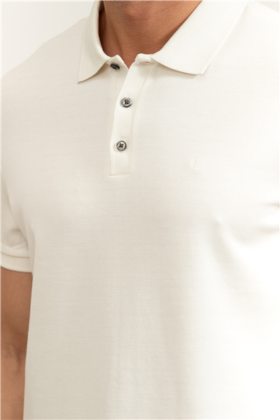 Calvin Klein Ss Tonal Stripe Polo Erkek Polo Yaka T-Shirt