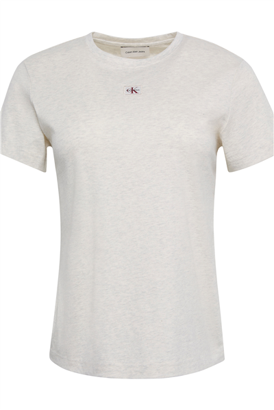 Calvin Klein Ss Woven Label Class Kadın Bisiklet Yaka T-Shirt