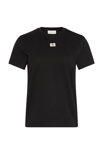 Calvin Klein Ss Woven Label Class Kadın Bisiklet Yaka T-Shirt