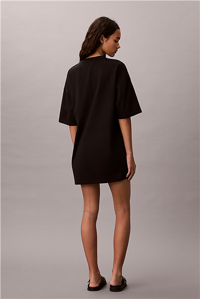 Calvin Klein Ss Woven Label Overs Kadın Elbise