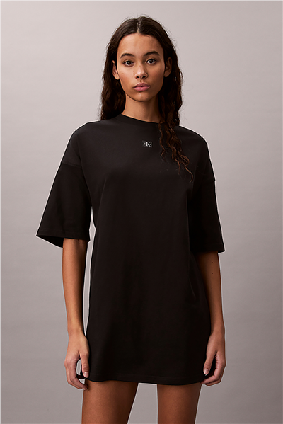 Calvin Klein Ss Woven Label Overs Kadın Elbise