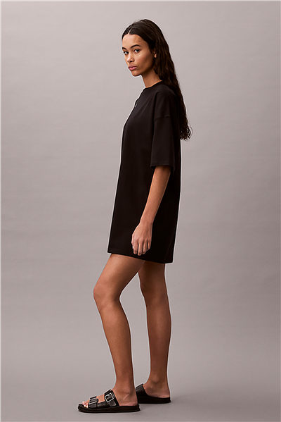 Calvin Klein Ss Woven Label Overs Kadın Elbise