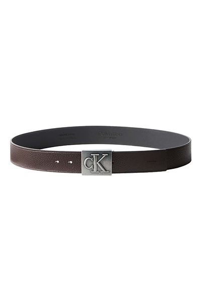 Calvin Klein Ssnl Mono Plaque 40Mm Erkek Kemer Kahverengi