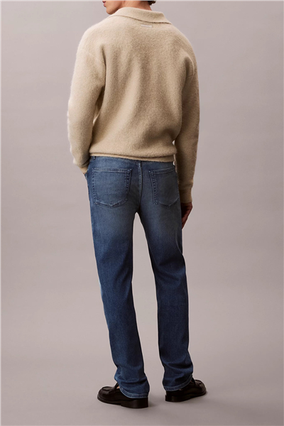 Calvin Klein Standard Straight Embers Jean Erkek Jean Pantolon Mavi